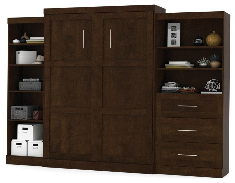 Bestar Pur By Bestar 126 Queen Wall Bed Kit, Chocolate