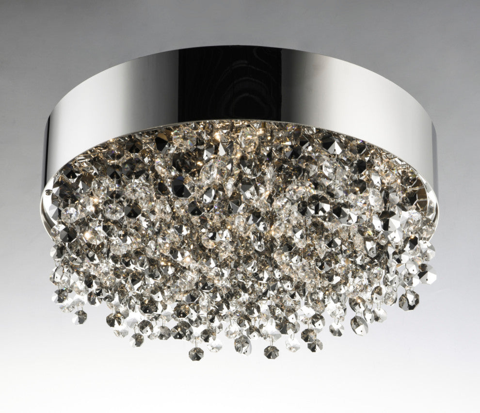 Maxim 39650MSK Mystic 16"W LED Crystal Ceiling Light - Polished Chrome