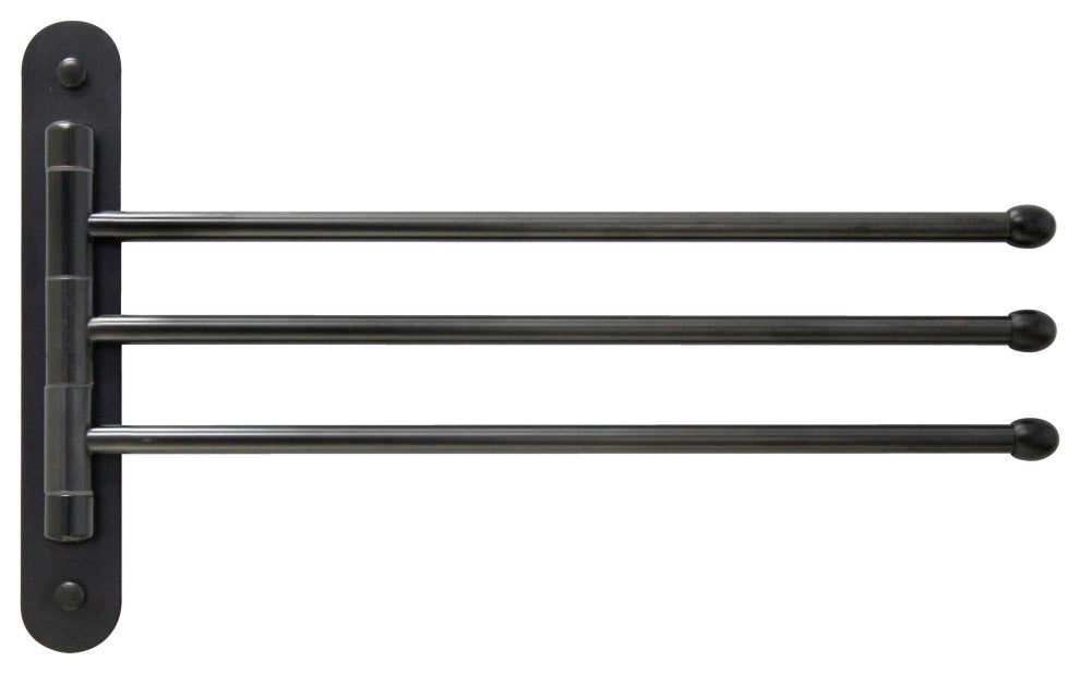 MODONA's 14" Triple Swing Towel Bar -, Rubbed Bronze