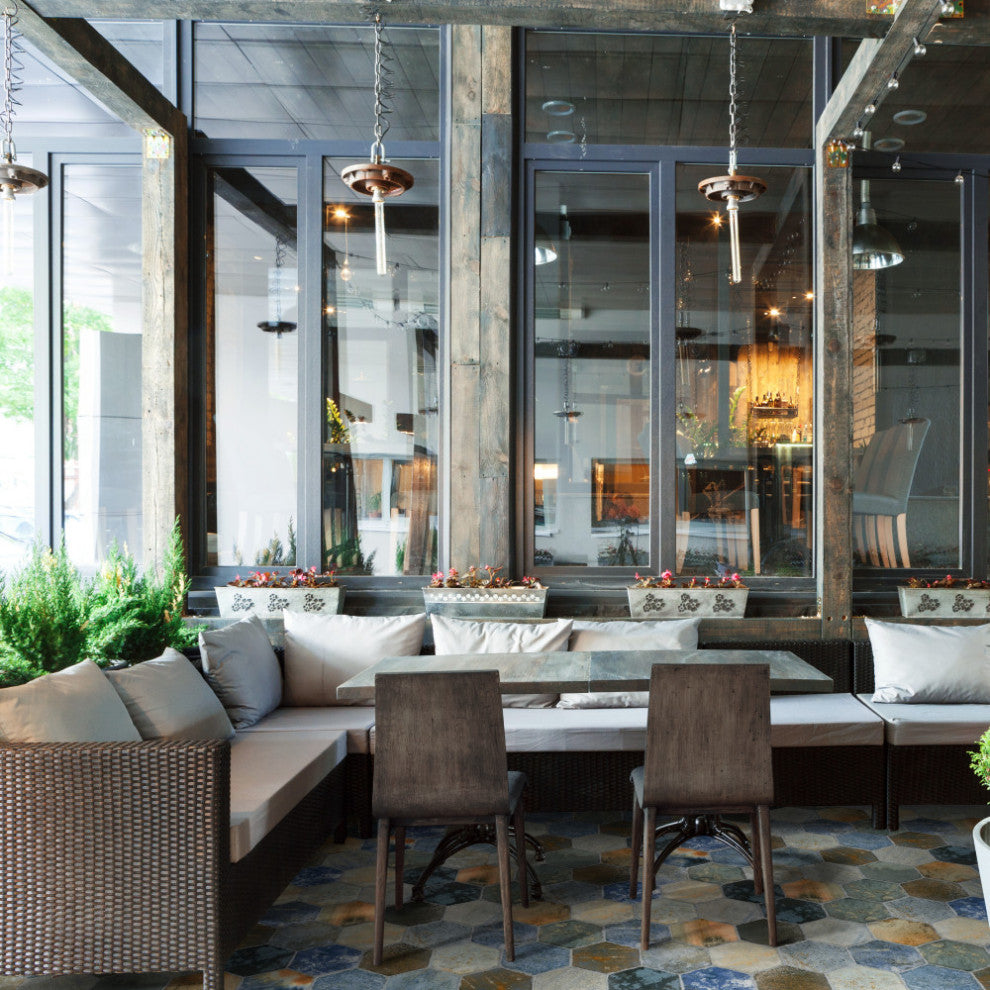 Dorne Hex Mix Porcelain Floor and Wall Tile