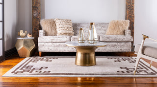 Unique Loom Beige Athens Geometric 3'x5' Area Rug