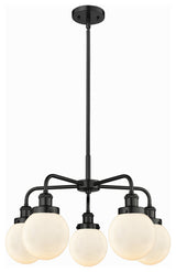 Innovations Beacon 5 24" Chandelier Matte Black
