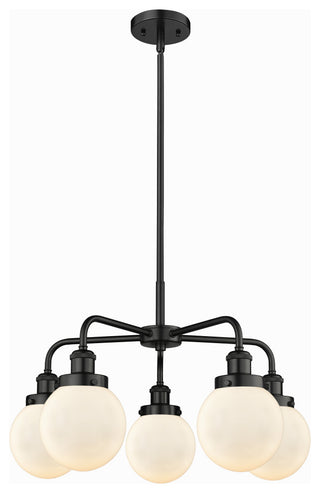 Innovations Beacon 5 24" Chandelier Matte Black