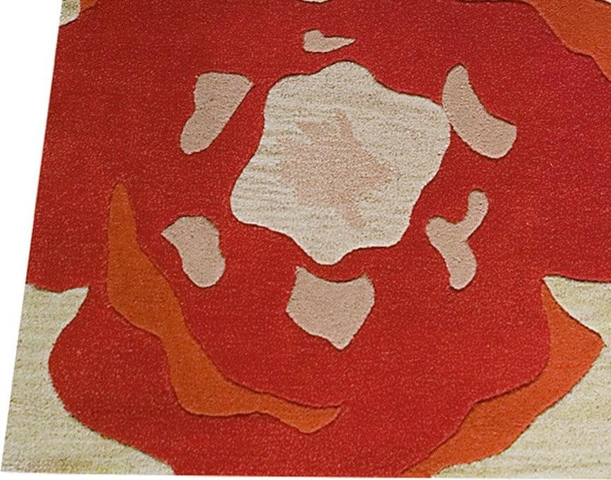 Poppy Rug, Orange, 5''6"x7''10"