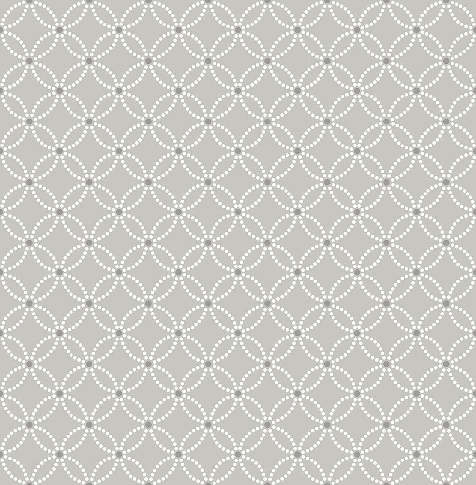 Kinetic Gray Geometric Floral Wallpaper Bolt