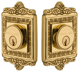 Nostalgic Warehouse EADEAD_2CYL_234_NA Egg and Dart Solid Brass - Unlacquered