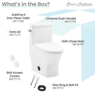 Sublime II 1-Piece Round Toilet Side Flush 1.28 GPF