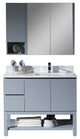 Monaco 42" Right Vanity Set With Medicine Cabinet and Wall Cabinet