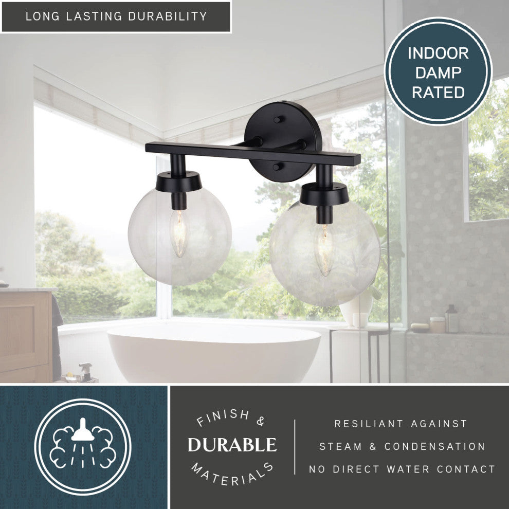 Lander 2 Light Vanity Matte Black