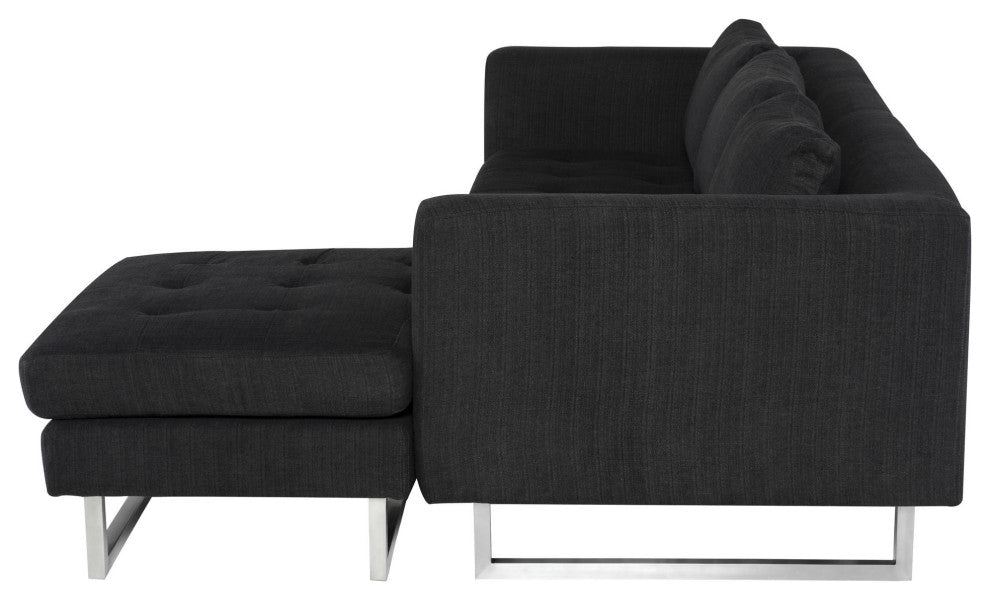 Matthew Coal Fabric Sectional Sofa, HGSC674