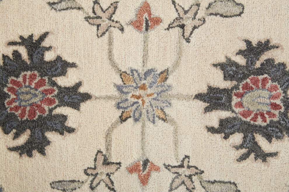 Weave & Wander Mattias Persian Ivory Sand/Blue/Red Rug, 9' X 12'
