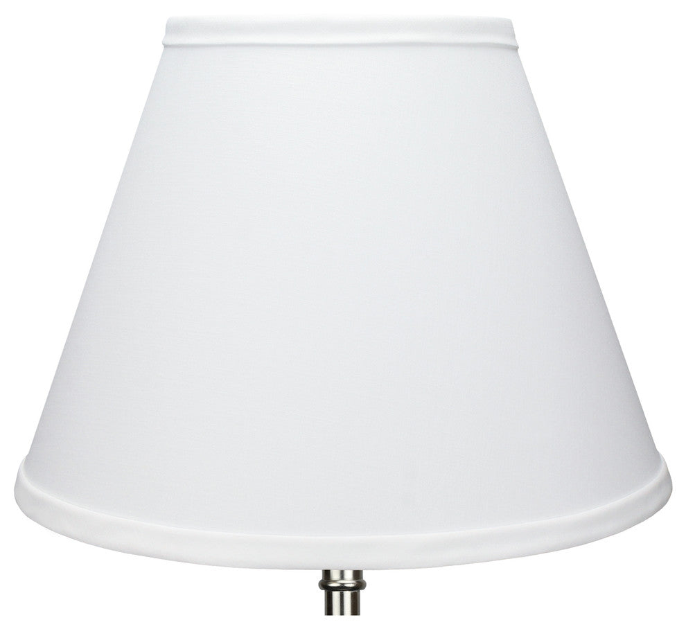 Fenchel Shades, 6"x12"x9" Spider Attachment Empire Lamp Shade, Linen White