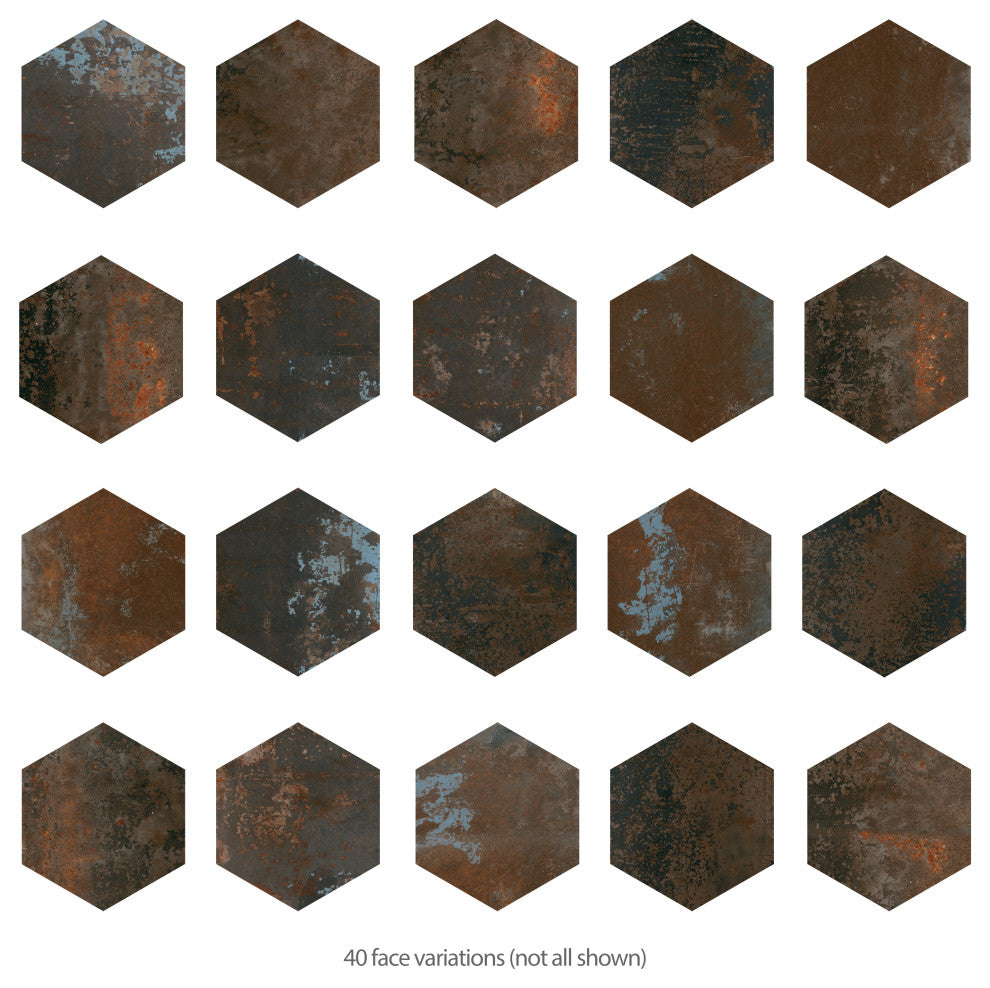 Polaris Hex Mix Porcelain Floor and Wall Tile