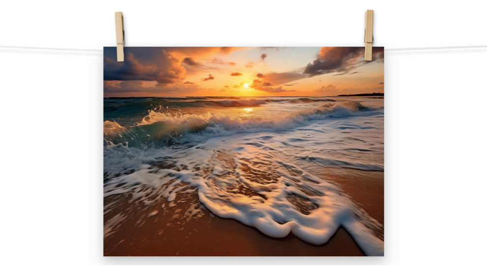 Coastal Artwork: California Dreamin' Photorealistic Digital Art Loose, 12" X 16"
