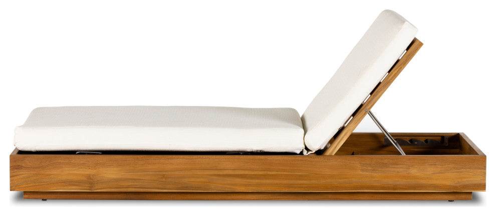 Kinta Outdoor Chaise Lounge-Ntrl-Fsc
