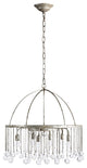 6-Light Vintage Luxe Glass Crystal Chandelier