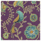 "Bohemian Wings VIII Aubergine" Paper Print by Daphne Brissonnet, 20"x20"