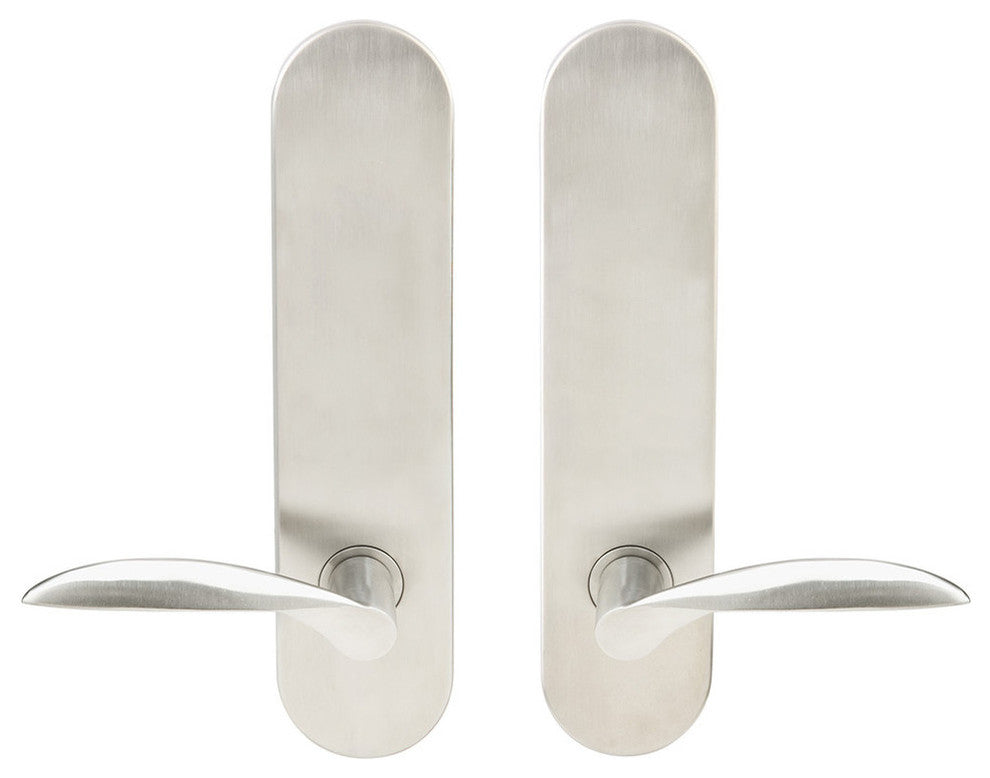 Stratus Lever, Tubular Passage, Satin Stainless Steel, 2-3/4" Backset