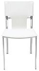 Nuevo Living Lisbon Dining Chair, White Leather