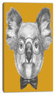 Koala with Glasses and Bow Tie, Contemporary Animal Art Canvas, 16"x32"