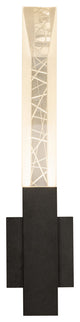Refraction Outdoor Sconce, Coastal Black Finish, Clear Glass