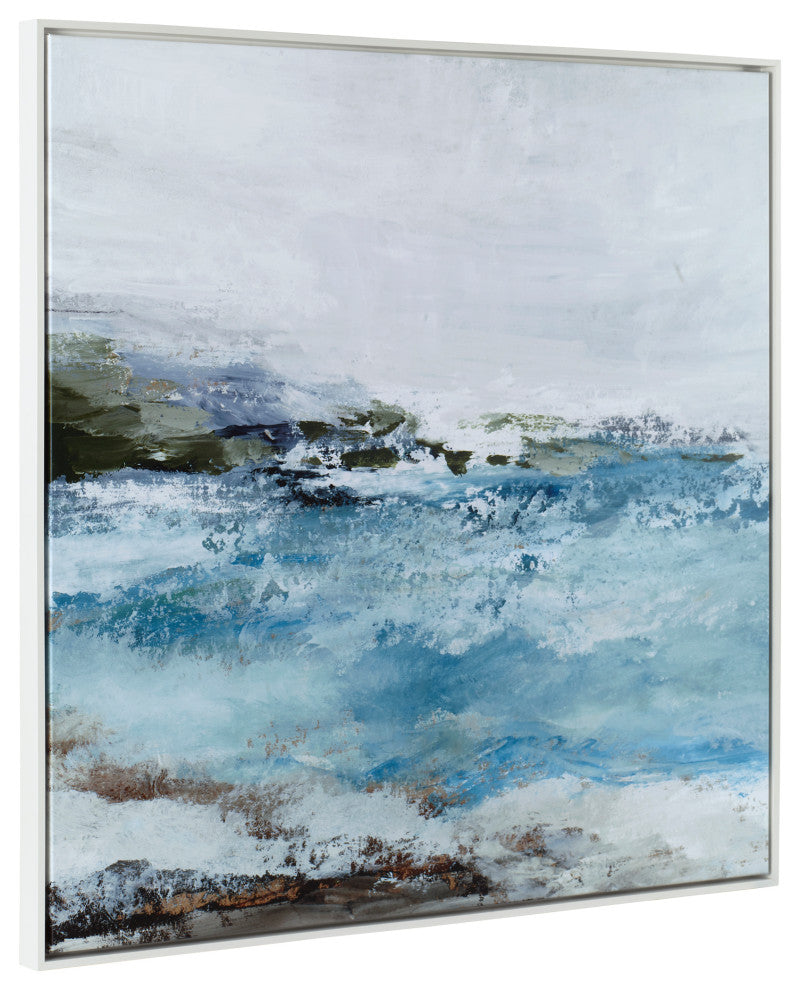 Uttermost Blue Essence Coastal Framed Canvas