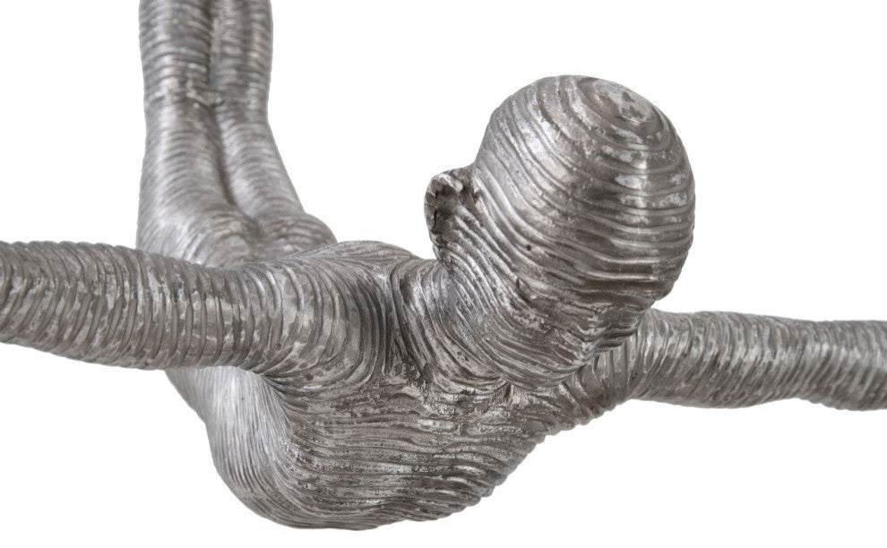 Diving Wall Sculpture, Aluminum, Small