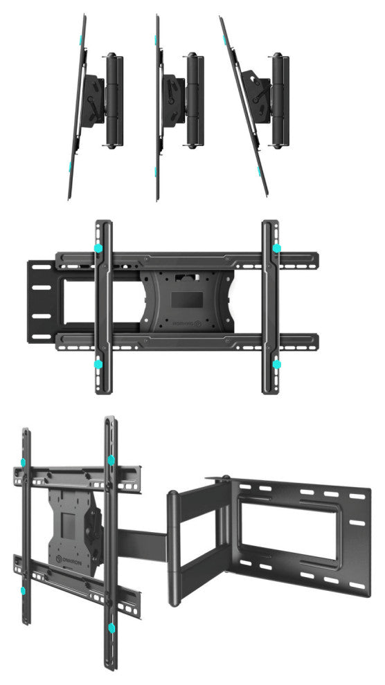 ONKRON TV Wall Mount with Swivel and Tilt for Most 40-60 Inch TV up to 150 lbs