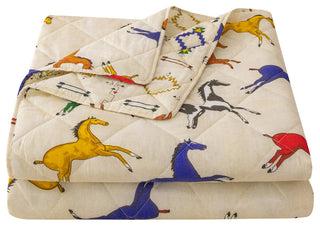 Wild Horses Reversible Quilt Set, 3-Piece, Twin