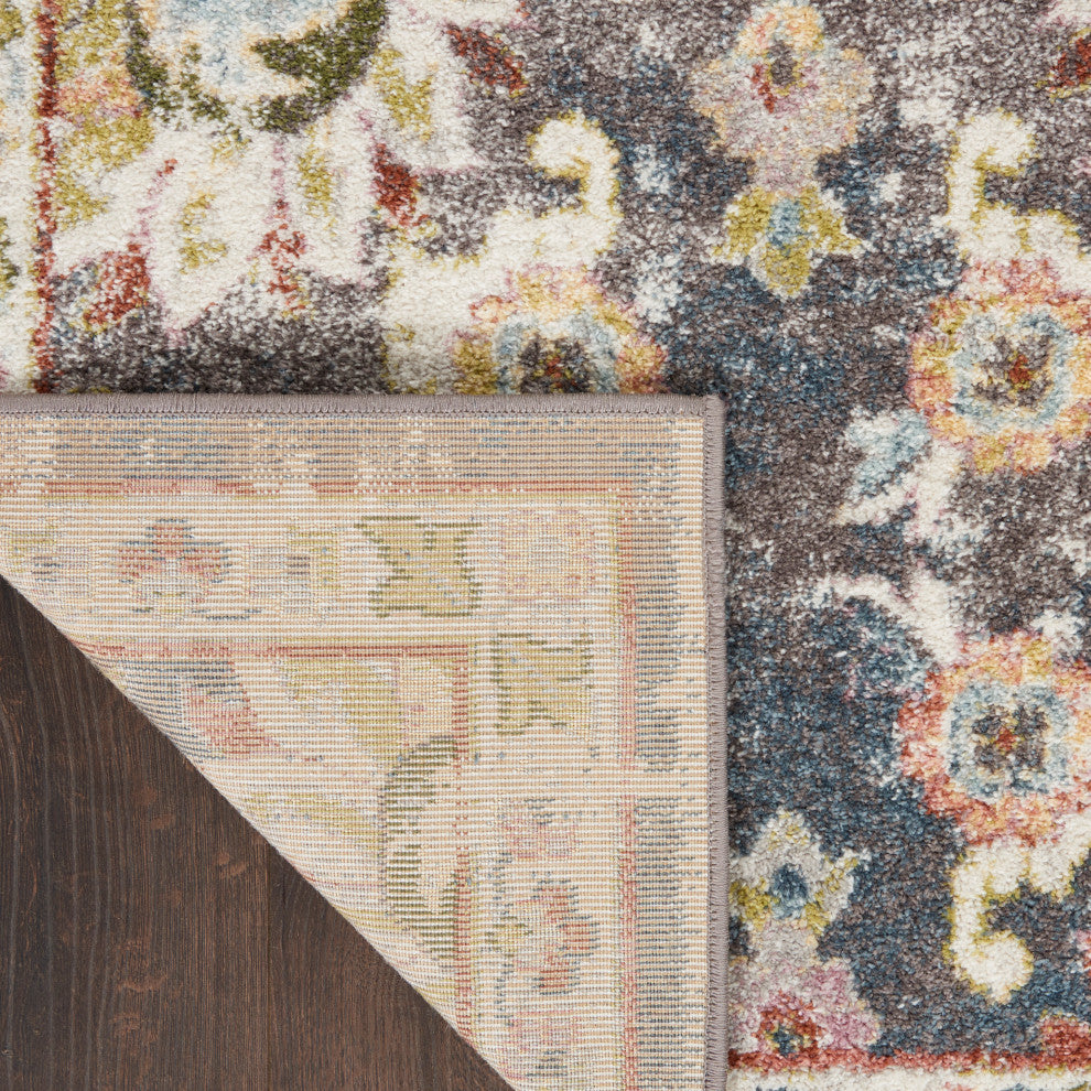Nourison Juniper Colorful Charcoal Multi 4' x 6' Area Rug