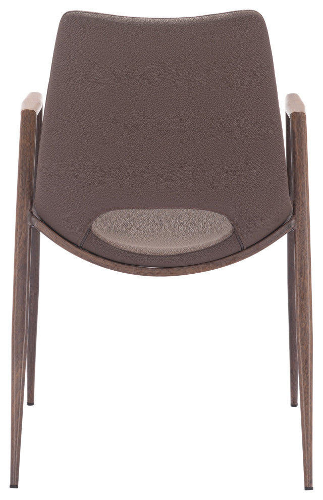 Desi Dining Chair, Set of 2 Brown/Walnut