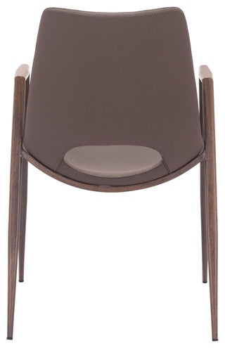 Desi Dining Chair, Set of 2 Brown/Walnut