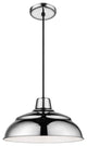 R Series Collection 14" Corded RLM Pendant, Polished Nickel