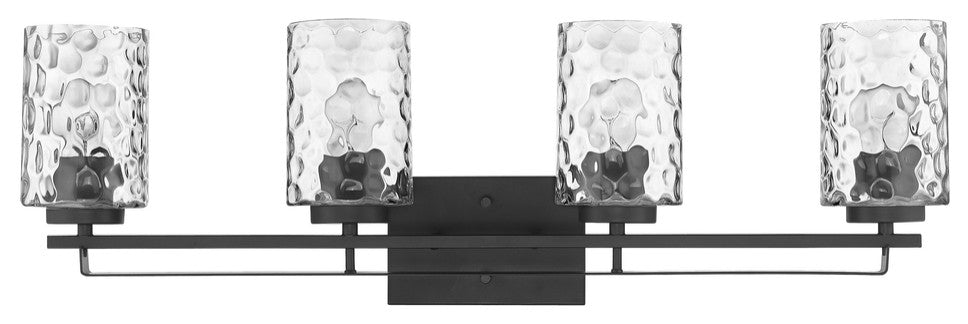 Livvy 4-Light Matte Black Vanity
