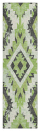 Machine Washable Indoor/Outdoor Chantille ACN1878 Aloe 2'3" x 7'6" Runner Rug