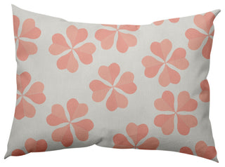 Lucky Patch St. Patrick's Day Decorative Lumbar Pillow, Sunwashed Red, 14x20"