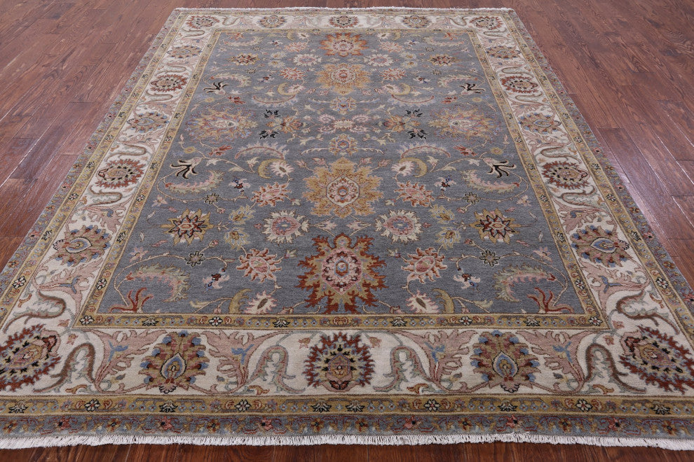 Handmade Persian Tabriz Wool Rug 7' 10" X 9' 8" Q9016