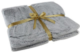 Elegant Light Gray Decorative Throw Blanket