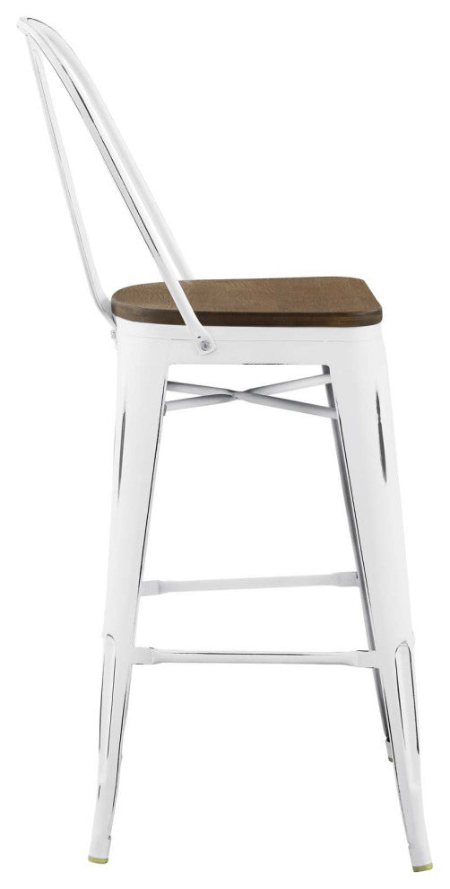 White Promenade Bar Stool