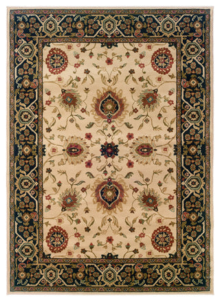 Hudson 1338C Beige/Black 3'10" x 5'5" Rug