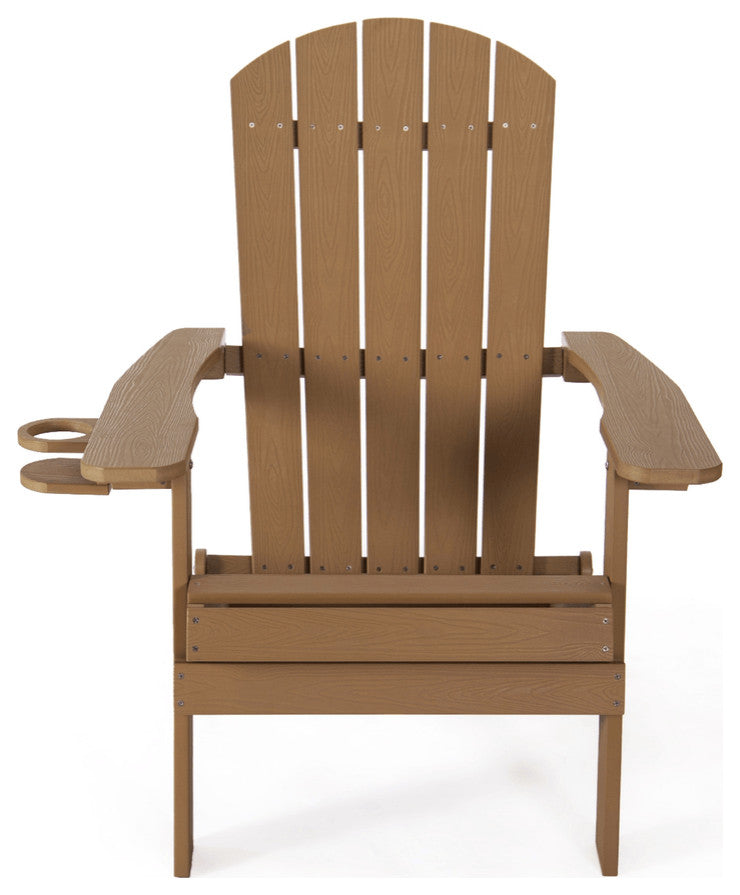 35" Orange Heavy Duty Plastic Adirondack Chair