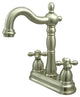 Kingston Brass 4" Centerset Bar Faucet, Brushed Nickel