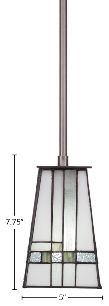 Apollo 1-Light Mini Pendant with Hang Straight Swivel, Graphite/New Deco Art