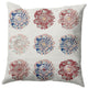 Gypsy Floral Decorative Throw Pillow, Ligonberry Red, 18"x18"