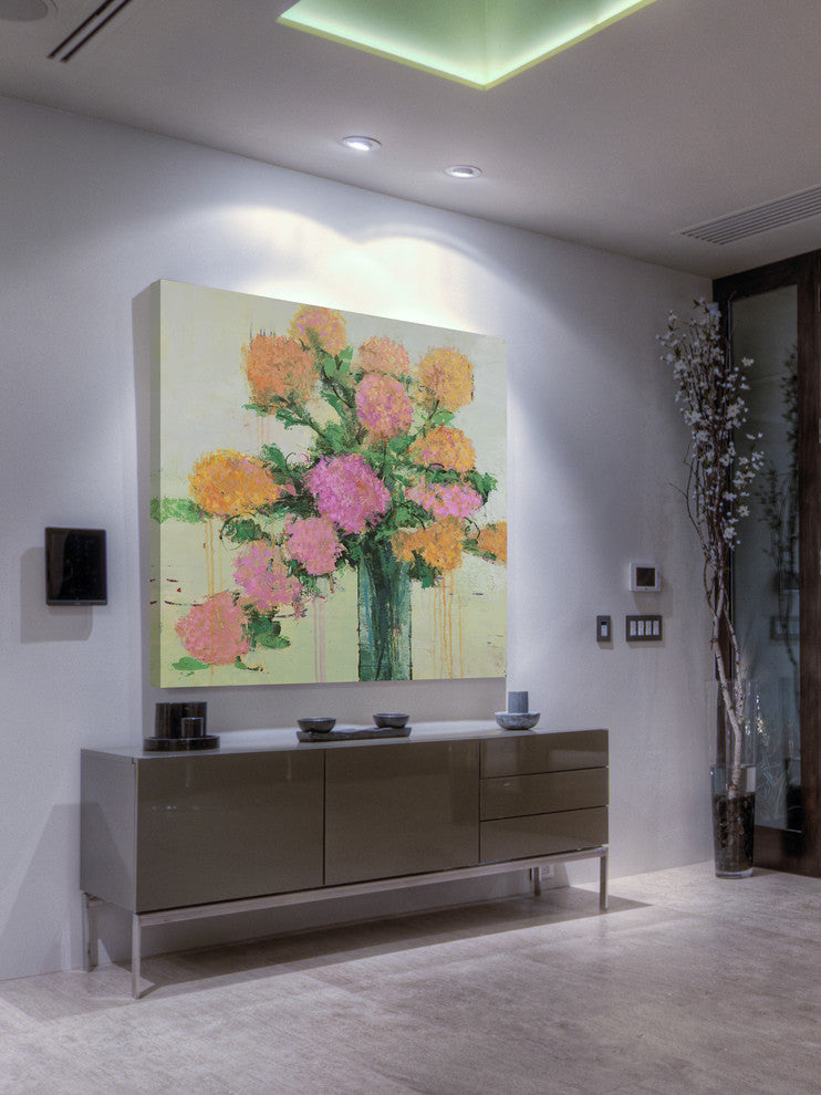 "Flower Remedy I" by Julie Joy Painting Print Wrapped Canvas, 32x32