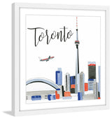 "Toronto Skyline" Framed Print by Molly Rosner