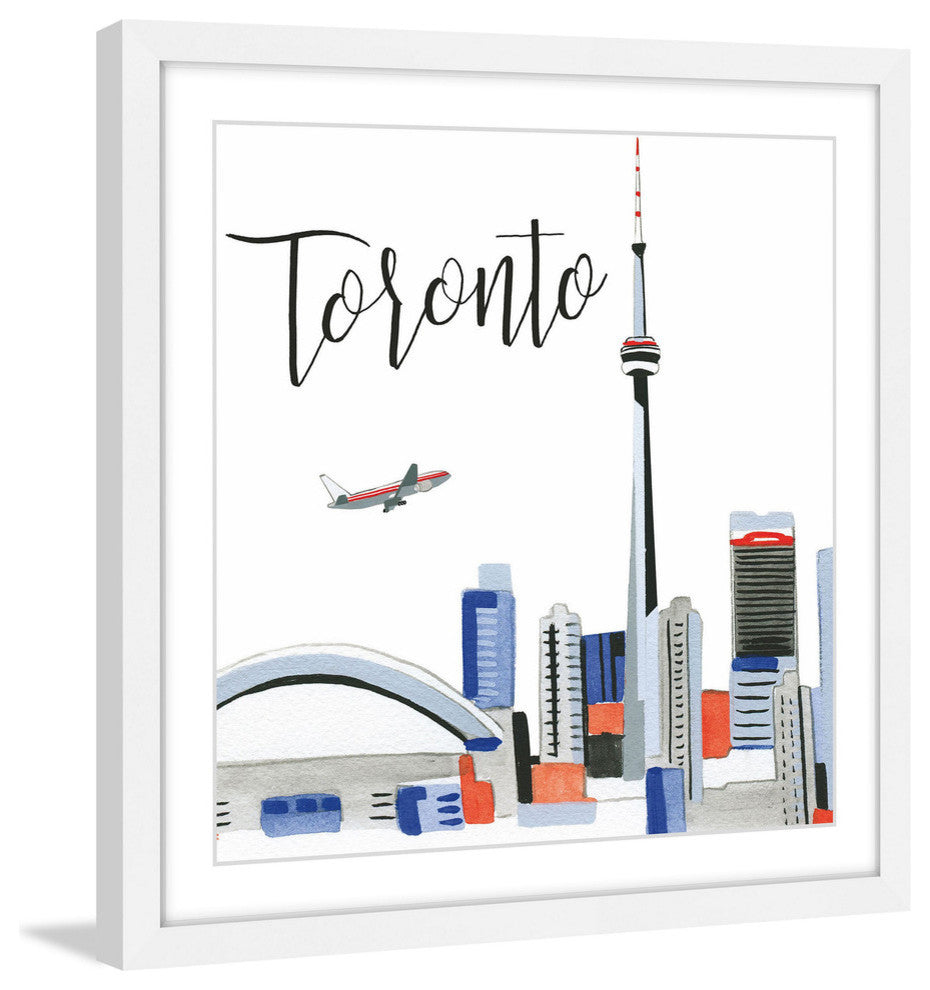 "Toronto Skyline" Framed Print by Molly Rosner