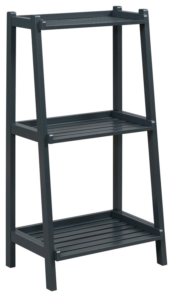 Dunnsville 3-Tier Ladder Shelf, Graphite