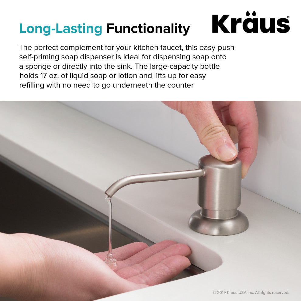 Soap Dispenser, All-Brite Spot Free Stainless Steel