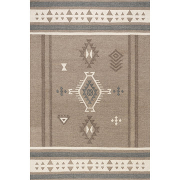 Westerly Southwestern Wool Blend Area Rug, Taupe 10' x 14'